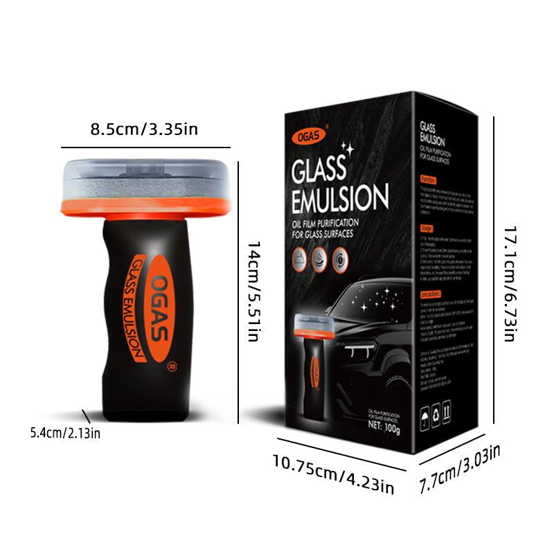 🎅Automotive Handheld Oil Flmr Cream,Glass Decontamination Without Traces,Window Oil Film Cleaning,FastCleaning